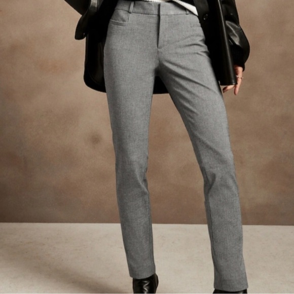 Banana Republic Pants - Banana Republic Sloan Dress Pant Gray Size 6 Petite Workwear Office Business Cas